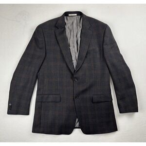 Joseph Abboud 44 Large Plaid Blazer